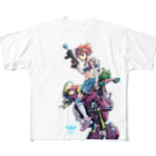 walder_johanのロボットビックガール フルグラフィックTシャツ
