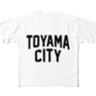 JIMOTO Wear Local Japanの富山市 TOYAMA CITY All-Over Print T-Shirt