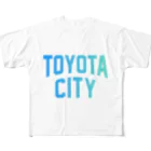 JIMOTO Wear Local Japanの豊田市 TOYOTA CITY フルグラフィックTシャツ