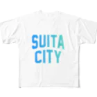 JIMOTOE Wear Local Japanの吹田市 SUITA CITY All-Over Print T-Shirt