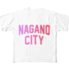 JIMOTOE Wear Local Japanの長野市 NAGANO CITY フルグラフィックTシャツ