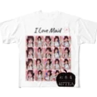 紅茶屋 417TEAのきゃさりん工房のI love maid All-Over Print T-Shirt