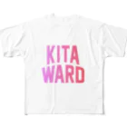 JIMOTOE Wear Local Japanの北区 KITA WARD フルグラフィックTシャツ