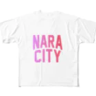 JIMOTO Wear Local Japanの奈良市 NARA CITY フルグラフィックTシャツ