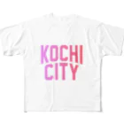 JIMOTOE Wear Local Japanの高知市 KOCHI CITY フルグラフィックTシャツ