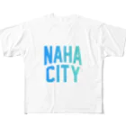 JIMOTOE Wear Local Japanの那覇市 NAHA CITY All-Over Print T-Shirt