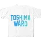 JIMOTO Wear Local Japanの豊島区 TOSHIMA WARD フルグラフィックTシャツ