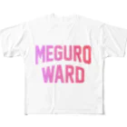 JIMOTOE Wear Local Japanの目黒区 MEGURO WARD All-Over Print T-Shirt