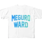 JIMOTOE Wear Local Japanの目黒区 MEGURO WARD All-Over Print T-Shirt