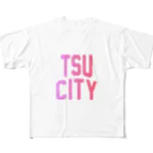 JIMOTOE Wear Local Japanの津市 TSU CITY All-Over Print T-Shirt