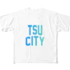 JIMOTO Wear Local Japanの津市 TSU CITY フルグラフィックTシャツ