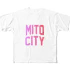 JIMOTO Wear Local Japanの水戸市 MITO CITY フルグラフィックTシャツ