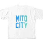 JIMOTO Wear Local Japanの水戸市 MITO CITY All-Over Print T-Shirt