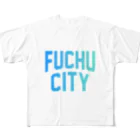 JIMOTOE Wear Local Japanの府中市 FUCHU CITY All-Over Print T-Shirt