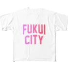 JIMOTO Wear Local Japanの福井市 FUKUI CITY フルグラフィックTシャツ