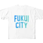 JIMOTOE Wear Local Japanの福井市 FUKUI CITY All-Over Print T-Shirt