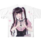 ʚ蚕ちゃんɞ  のずっきゅん フルグラフィックTシャツ