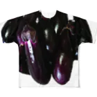 でおきしりぼ子の実験室の進撃の秋茄子🍆 All-Over Print T-Shirt