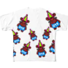 U15 Sauningの総柄　カルフくん All-Over Print T-Shirt