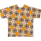 ＳＮの包み紙オレンジ灰 All-Over Print T-Shirt