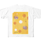 Sugar Ginger CookieのDelicious cheese house. All-Over Print T-Shirt