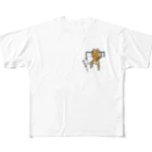 Yamadatinkuの猫　にゃんこ　茶トラ『頑張る』 All-Over Print T-Shirt