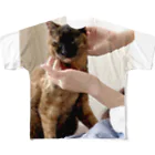 二毛猫の撫でられマミ All-Over Print T-Shirt