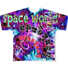 ZORUMEKIA あぞじぃーからの（zorumekia369）のspace world All-Over Print T-Shirt