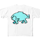 リトルおろかの歩く魚 フルグラフィックTシャツ