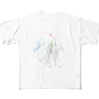 はちのぴよちゃんが描いたお手てのすきま All-Over Print T-Shirt