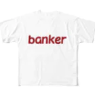 アメリカンベース のバンカー　銀行員 フルグラフィックTシャツ