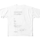 西垣肇也樹のオリジナルグッズの沿海浮揚図半袖衣 All-Over Print T-Shirt