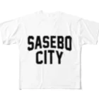 JIMOTO Wear Local Japanの佐世保市 SASEBO CITY フルグラフィックTシャツ