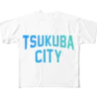 JIMOTO Wear Local Japanのつくば市 TSUKUBA CITY フルグラフィックTシャツ