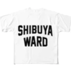 JIMOTO Wear Local Japanの渋谷区 SHIBUYA WARD フルグラフィックTシャツ