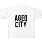 JIMOTO Wear Local Japanの上尾市 AGEO CITY All-Over Print T-Shirt