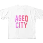 JIMOTO Wear Local Japanの上尾市 AGEO CITY フルグラフィックTシャツ