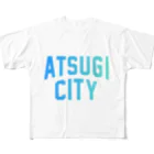 JIMOTOE Wear Local Japanの厚木市 ATSUGI CITY フルグラフィックTシャツ