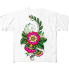 isao130の花-02 フルグラフィックTシャツ