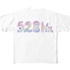 OHANABATAKEの528hz  フルグラフィックTシャツ