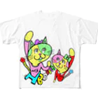 アソマサヤのナコオくんとネココちゃん All-Over Print T-Shirt