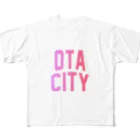 JIMOTOE Wear Local Japanの太田市 OTA CITY フルグラフィックTシャツ