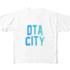 JIMOTO Wear Local Japanの太田市 OTA CITY フルグラフィックTシャツ