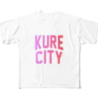 JIMOTO Wear Local Japanの呉市 KURE CITY フルグラフィックTシャツ