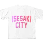 JIMOTOE Wear Local Japanの伊勢崎市 ISESAKI CITY フルグラフィックTシャツ