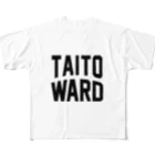 JIMOTO Wear Local Japanの台東区 TAITO WARD フルグラフィックTシャツ