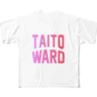 JIMOTO Wear Local Japanの台東区 TAITO WARD フルグラフィックTシャツ