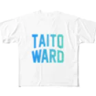 JIMOTOE Wear Local Japanの台東区 TAITO WARD フルグラフィックTシャツ