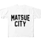 JIMOTO Wear Local Japanの松江市 MATSUE CITY フルグラフィックTシャツ