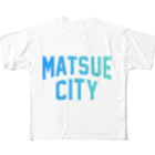JIMOTOE Wear Local Japanの松江市 MATSUE CITY フルグラフィックTシャツ